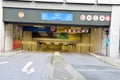 Entrance to underground parking german garage