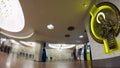 Entrance to Universitet metro station on Saltivska Line of Kharkiv metro timelapse hyperlapse