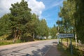 Entrance to the urban-type settlement Lyubytino