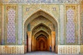 Entrance to the Vakil Mosque in Shiraz. Ancient architectural monument of Iran. Royalty Free Stock Photo