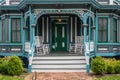 Entrance to Victorian home in Cape May New Jersey