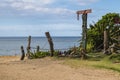 The entrance to Waimea Beach Royalty Free Stock Photo