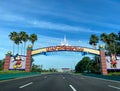 The entrance to Walt Disney World in Orlando, FL Royalty Free Stock Photo