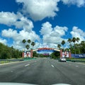 The entrance to Walt Disney World in Orlando, Florida Royalty Free Stock Photo