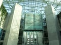 Entrance to Warsaw University Library (BUW). Interior view Royalty Free Stock Photo