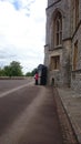 Entrance to Windsor palace with a Queen guard