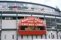Entrance to Wrigley Field, Home of the Chicago Cubs, Chicago, Illinois Royalty Free Stock Photo