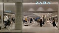 Entrance to Zara store located inside the Jewal Changi Airport in Singapore