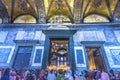 Entrance Tourists Mosaics Hagia Sophia Mosque Istanbul Turkey Royalty Free Stock Photo