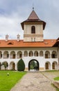 Entrance tower of the Brancoveanu Monastery in Sambata de Sus Royalty Free Stock Photo