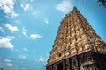 Entrance tower ( Gopuram) of Ekambareswarar Temple, Earth Linga Kanchipuram, Tamil Nadu, South India