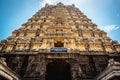 Entrance tower ( Gopuram) of Ekambareswarar Temple, Earth Linga Kanchipuram, Tamil Nadu, South India