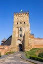 Entrance tower of the historic castle in Lutsk Royalty Free Stock Photo
