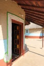 Entrance of traditional Kutchi Bhungas - Rann Utsav - Rann of Kutch festival - Rural huts - India tourism