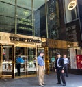 Entrance of Trump Tower on Fifth Avenue in midtown Manhattan.