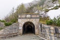 The entrance of the tunnel that goes to the Eagle`s Nest Royalty Free Stock Photo