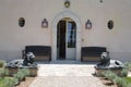 Entrance of a tuscan villa Royalty Free Stock Photo