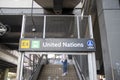 Entrance of United Nation LRT in Manila