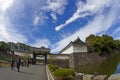 Entrance via Nijubashi bridge, Tokyo Imperial Palace Royalty Free Stock Photo