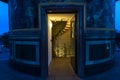 Entrance of the victory column in berlin germany winter evening Royalty Free Stock Photo