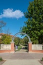 Entrance Wall and Gate at the University of Northern Iowa