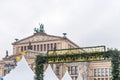 Entrance welcome sign of Gendarmenmarkt Christmas Market in Berlin, Germany