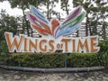 Entrance of Wings of Time show at Sentosa