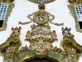 Entrance wood art of the Sao Francisco de Assis Church - Sao Joao Del Rei, Minas Gerais, Brazil.