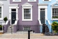 Entrances to some typical english row houses Royalty Free Stock Photo