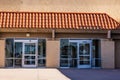 Entrances To Vacant Store Front Building Royalty Free Stock Photo