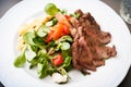 Entrecote with salad Royalty Free Stock Photo