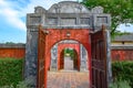 Ancient entrance gates to the Citadel. Imperial City Hue, Vietnam, in the Forbidden City of Hue. Royalty Free Stock Photo