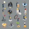 Entrepreneur Isometric Icons