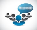 Entrepreneur team illustration design