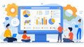 Entrepreneurial leader shares in depth business workflow insights with colleagues