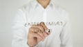 Entrepreneurs Wanted, Written on Glass Royalty Free Stock Photo