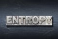 Entropy word den Royalty Free Stock Photo