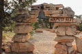 Entry arch of Hermits Rest in Grand Canyon National Park, Arizona Royalty Free Stock Photo