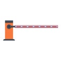 Entry barrier icon, cartoon and flat style