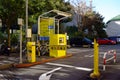 Entry and exit gate bar of toll parking