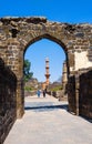 Entry gate of ancient Indian fort named as daulatabad fort