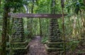 Entry Gate of Binna Burra Section of Lamington National Park, Queensland, Australia