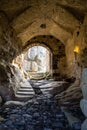 The entry gate of the Lauria Castle in Castiglione di Sicilia Royalty Free Stock Photo