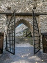 Entry gate of medieval castle Smolen