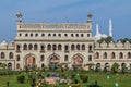 Entry gate to Bara Imambara in Lucknow, Uttar Pradesh state, India. Teele Wali Mosque in the backgroun