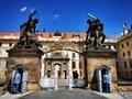 entry gate to czech Prague castle