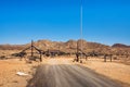 Entry gate to the Klein-Aus Vista lodge and restaurant in Namibia Royalty Free Stock Photo