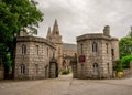 Entry gate to St Machar cathedral in Aberdeen, Scotland