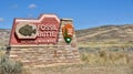 Entry sign to Fossil Butte National Monument