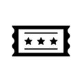 Entry ticket  Glyph Style vector icon which can easily modify or edit Royalty Free Stock Photo